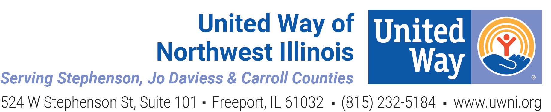 United Way of Northwest Illinois. Serving Stephenson, Jo Daviess, & Carroll Counties. 524 W. Stephenson St, Freeport, IL 61032. 815-232-5184. www.uwni.org