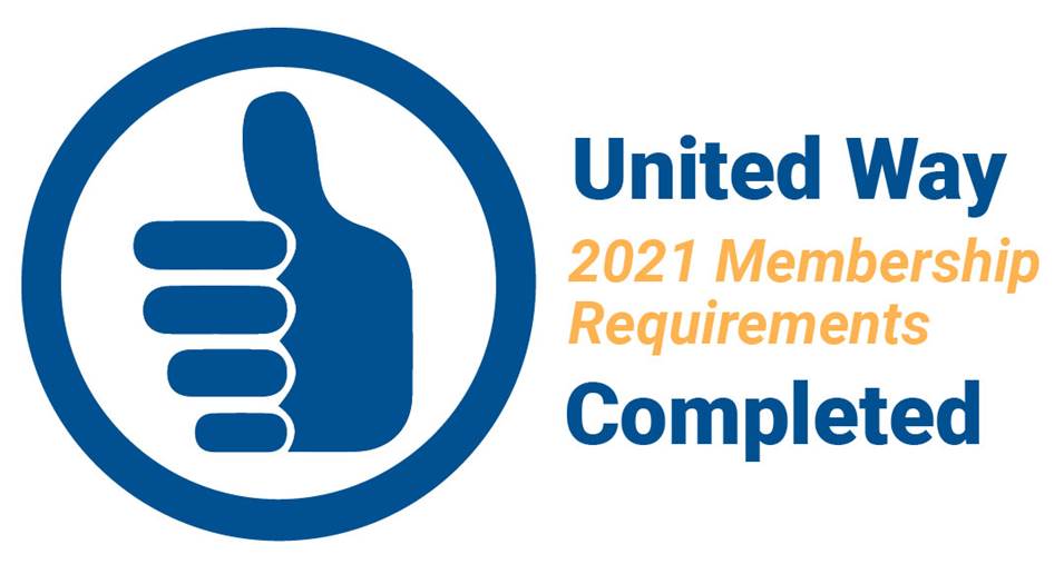 United Way 2021 Membership Requirements Completed Logo